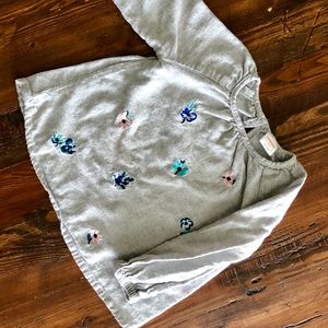 Grey toddler fashion top